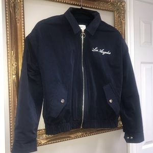 Los Angeles zip jacket navy blue